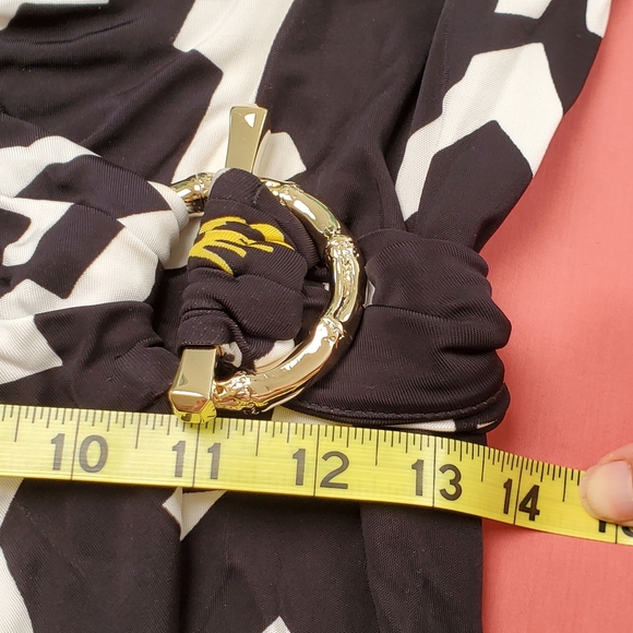 Gucci Coral Seahorse Silk Summer Wrap Dress Size 6 8 - Authentic - Picture 13 of 13